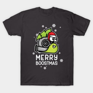 Christmas Sweater - Merry Boostmas Snail T-Shirt